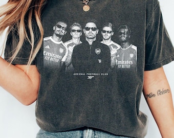 Camiseta divertida de Mikel Arteta y jugadores / Camiseta de los chicos malos del Arsenal / Camiseta de Saka Odegaard Rice Saliba / Camiseta de regalo vintage con meme de los Gunners