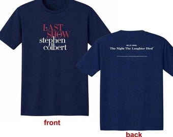 The Last Show with STEPHEN COLBERT 2026 Double Sided T-Shirt, Talk Show Fan Shirt, Late Night Comedy Tee