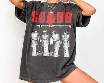 Camiseta vintage de la gira de Sombr, camiseta de concierto de música, Comfort Colors Camiseta, sudadera, sudadera con capucha y camiseta juvenil de la gira SOMBR You Are The Reason