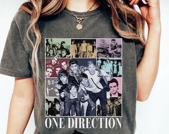 Camiseta vintage de One Direction Comfort Colors, camiseta gráfica divertida de One Direction, regalo de 1D para hombres y mujeres, sudadera con capucha para jóvenes y niños pequeños.