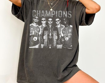 Camiseta de campeones de la Premier League del Arsenal / Camiseta divertida del trofeo Arteta Squad / Camiseta vintage de Saka Odegaard Rice Saliba / Regalo de Gooners
