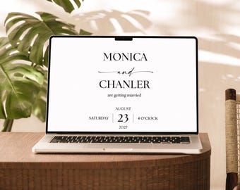 Wedding Invitation Website with RSVP, All in One Canva Template, Digital Guest Details Page