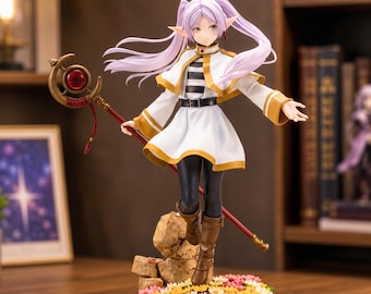 Figura Frieren, Estátua Colecionável Personalizada de Elfo Mago de Anime, Decoração de Mesa
