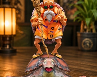 Figuras de anime do Mestre Roshi, figuras colecionáveis de ação personalizadas, estátua de anime de Dragon Ball Z
