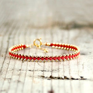 Etsy red bracelet hot sale