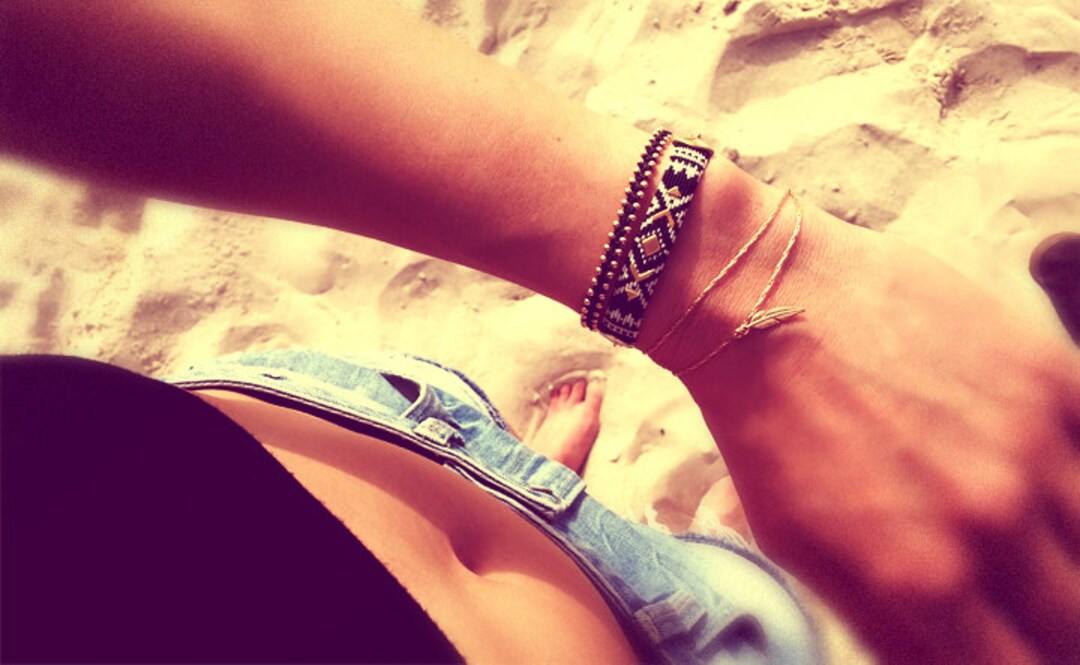 BEC14AGROB Cadenza Slider Bracelet Rocky Beach