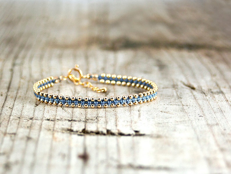 Beaded Friendship Bracelets / Stackable Bracelets / Gold Etsy