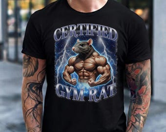 gym rat funny muscle certified  rat gym meme design for lifters pump cover digital download png svg