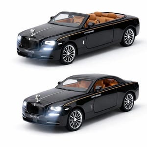 Luxury Convertible Rolls-Royce Dawn Diecast Car | 1:32 Scale Alloy Model with Lights & Sound