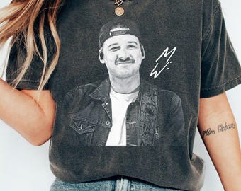 Morgan Wallen Vintage Country Shirt, MW Monogram Signature Bootleg Tee, Denim Cowboy Concert Graphic Streetwear Shirt