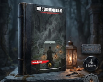 La Centésima Luz: Aventura autoconclusiva de D&D / Fantasía oscura / Módulo de misterio para juegos de rol de mesa / Descarga digital en PDF, fichas, mapas, banda sonora