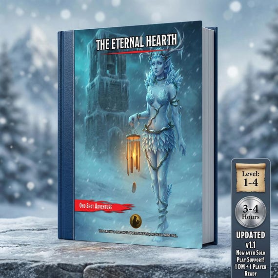The Eternal Hearth: D&D One-Shot | Winter Adventure | TTRPG Mystery Module | Digital PDF Download, Tokens, Maps, Soundtrack