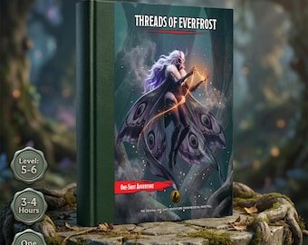Hilos de Everfrost: Aventura única de D&D / Aventura de cuento de hadas oscuro / Descarga digital en PDF, fichas, mapas y banda sonora