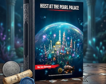 Pearl Palace Heist: D&D One-Shot | Underwater Casino Adventure | TTRPG Heist Module | Digital PDF, Tokens, Maps, Soundtrack