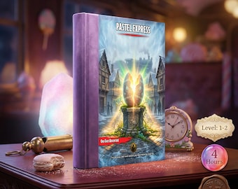 The Pastel Express: D&D One-Shot | Easter Candy Train Adventure | TTRPG PDF Download, Tokens, Maps, Soundtrack