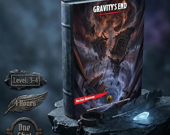El Fin de la Gravedad: Aventura de D&D de una sola sesión / Escape de la Prisión Celestial / Módulo de acción para juegos de rol de mesa / Descarga digital en PDF, fichas, mapas, banda sonora