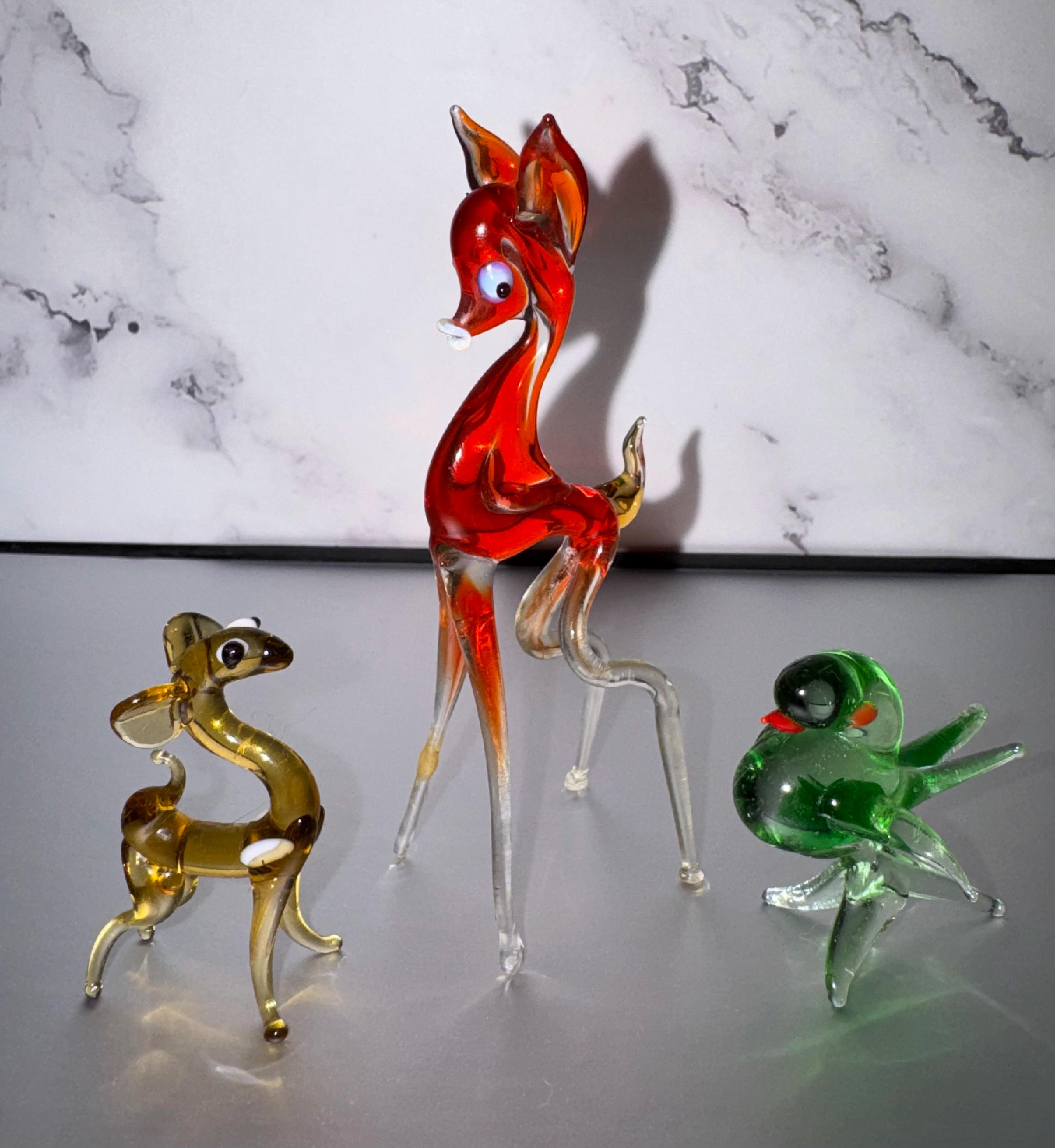 Vintage murano miniature animal - Etsy 日本