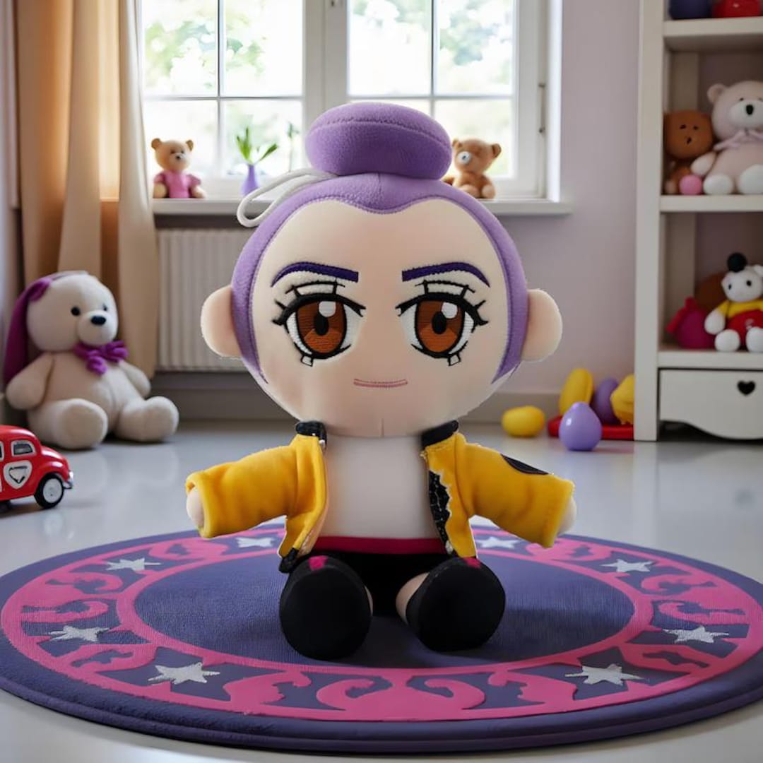 Poupée Rumi Rumi Plush Doll – K-pop Demon Hunters Anime Fan Art Collectible Soft ...