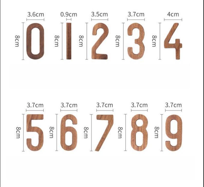 Personalized Black Walnut Wood English Letters and Numbers, Name Sign, Custom Nursery Letters, Baby Girl Room D DIY Wall Art Alphabet Decor image 11