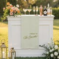 Personalized Linen Striped Bar Or Event Sign, Linen Cotton,Wedding,Birthday,Anniversary,Custom Name Bar Wedding Sign, Color Striped sign