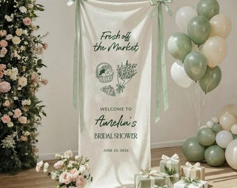 Bannière nuptiale personnalisée, enseigne fraîchement sortie du marché