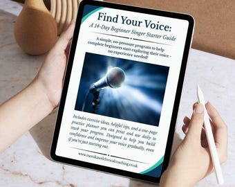 How to Find Your Singing Voice: A 14-Day Starter Guide - Tips For Beginners + Practice Planner