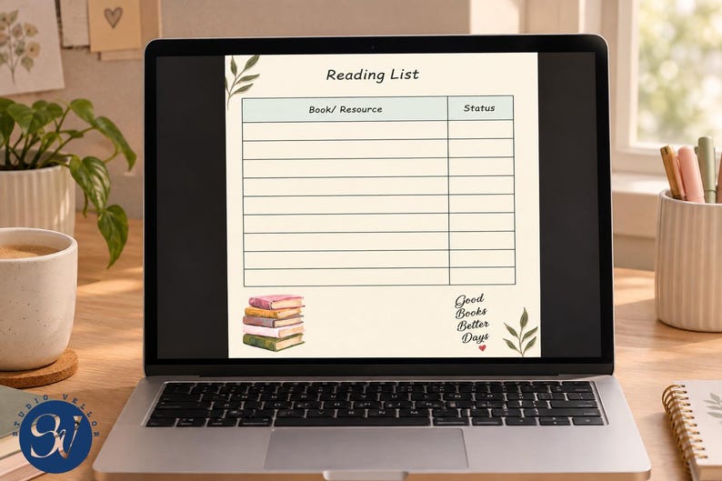 Digital Planner Canva Template, Daily Weekly Monthly Undated Habit ...