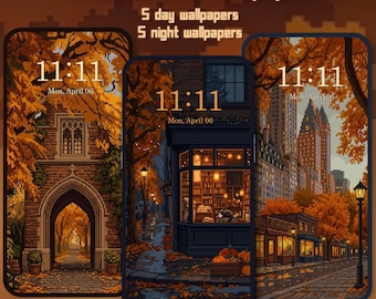 Fondos de pantalla Pixel de otoño / Fondos de pantalla acogedores de otoño para el teléfono