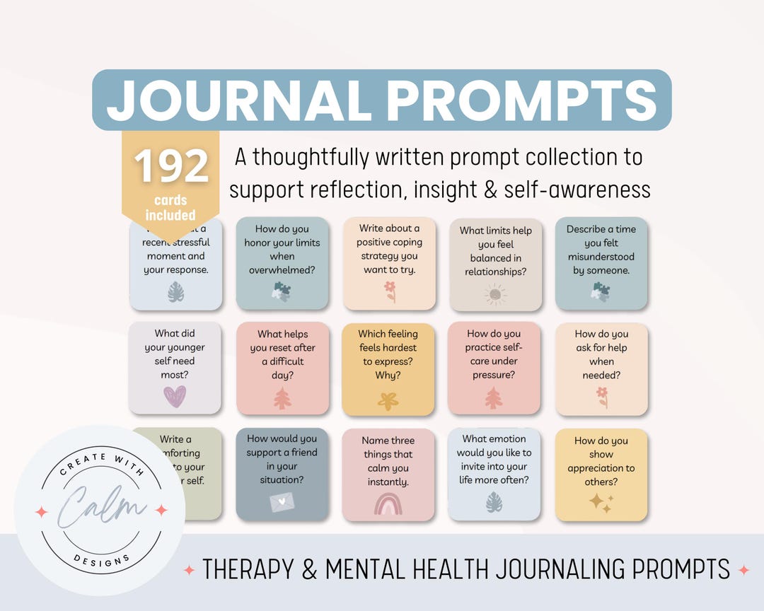 Therapy Journaling Prompts, Therapeutic Journal Prompts, Anxiety ...