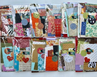 JUMBO Decorative paper sample pack-at least 25-30 sheets, collage, scrapbook, junk journal