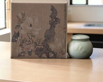 Ceramic Tea Storage Jar, Minimalist Japandi Tea Canister, Loose Leaf Container