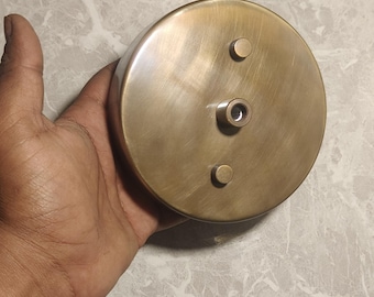 5" Inch Canopy Back plates - Antique Patina -  Lighting Lamp Parts