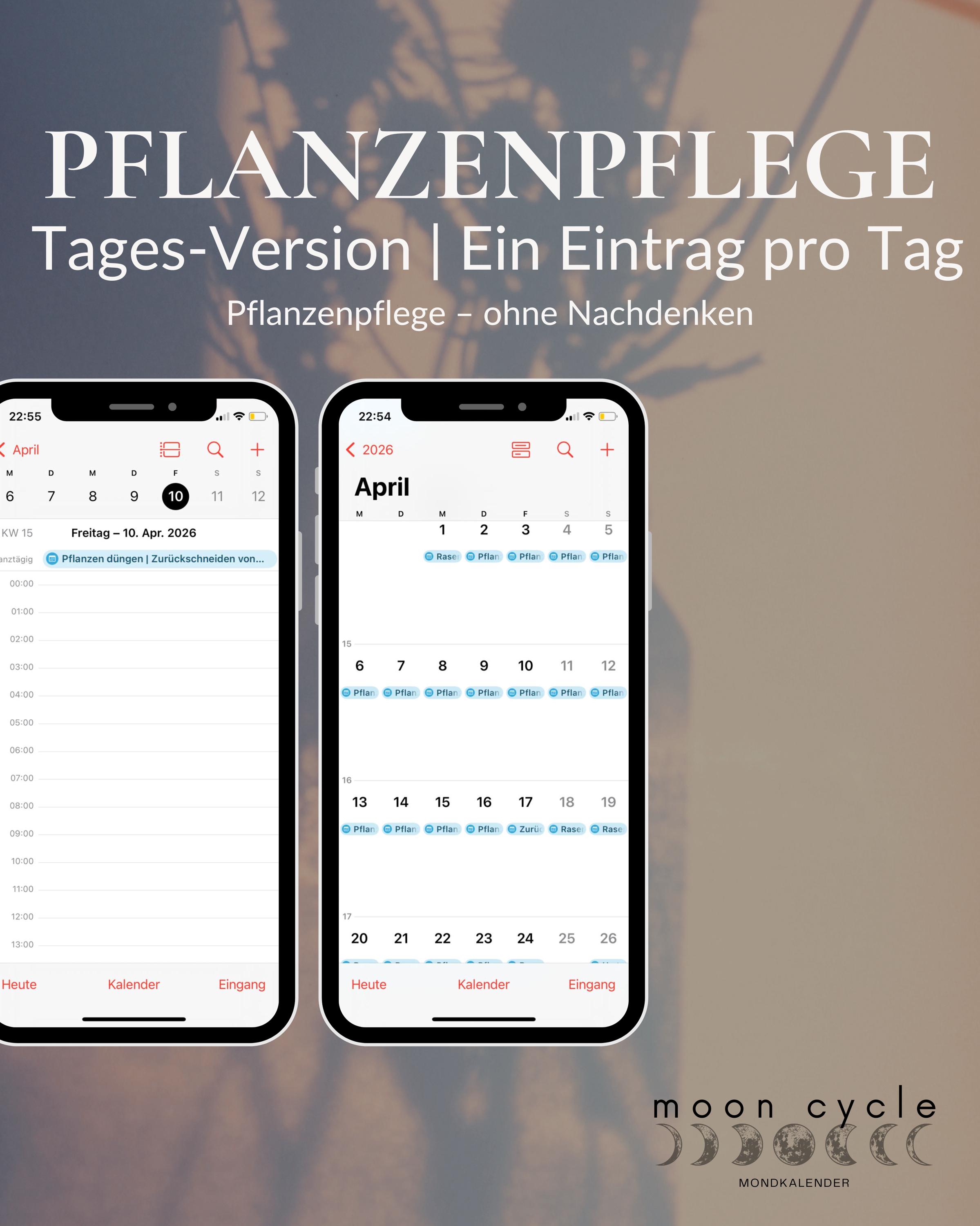 Digitaler Pflanzenpflege Mondkalender  Tages-Version - Etsy.de