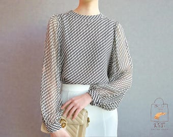 シフォンブラウス | レディース 半袖トップス
