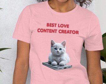 Cat Mom Shirt – Kitten Graphic T-Shirt with Emotional Social Media Quote