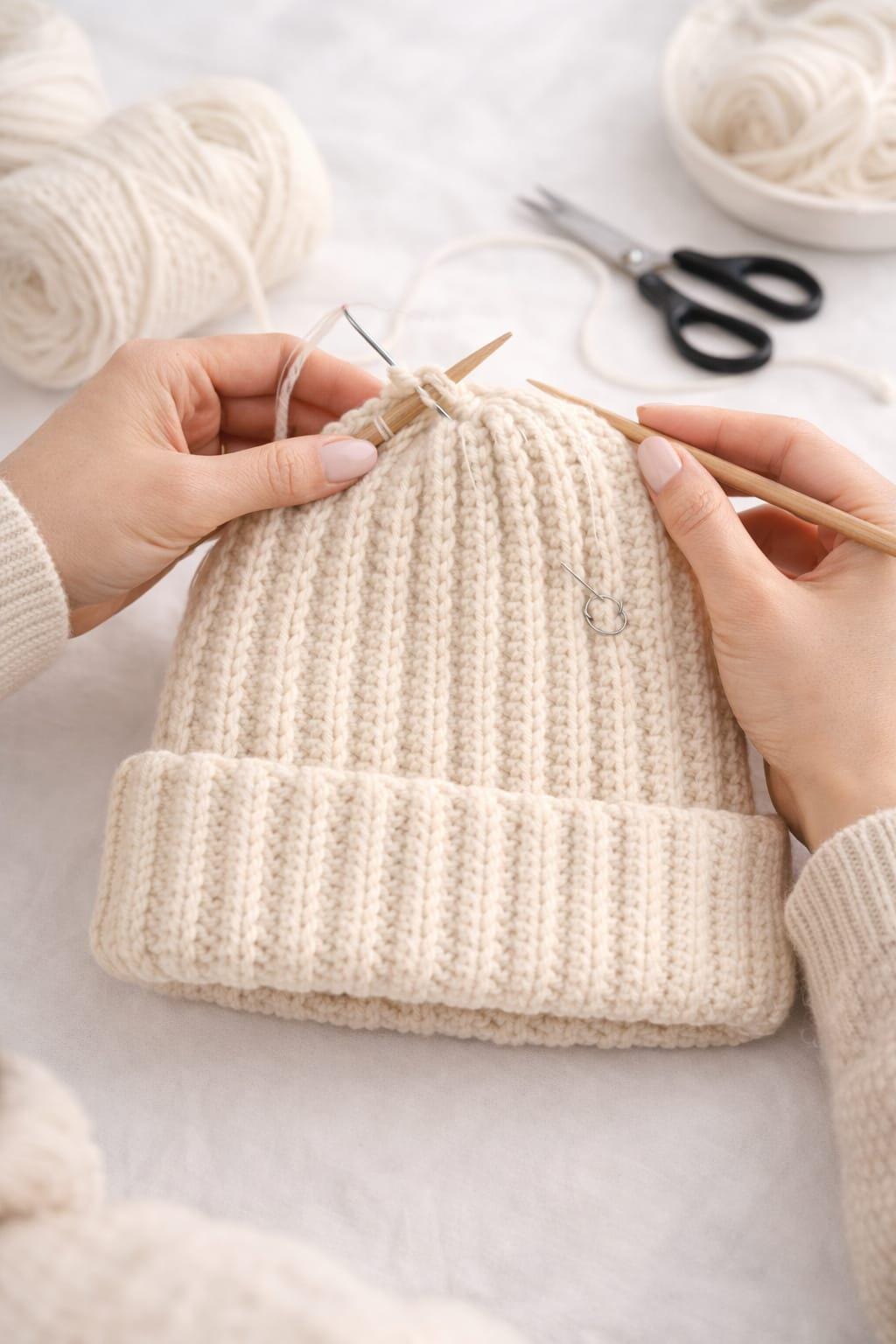 Varigated Ribbed Beanie Pattern Crochet Ribbed Beanie Pattern – Easy Winter Hat PDF for Beginners ...