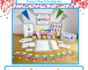 Popsicle Stand Dramatic Play Printable for Preschool & Kindergarten