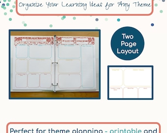 Preschool Activity Brainstorm – Two Page Printable – Learning Center Planning Tool