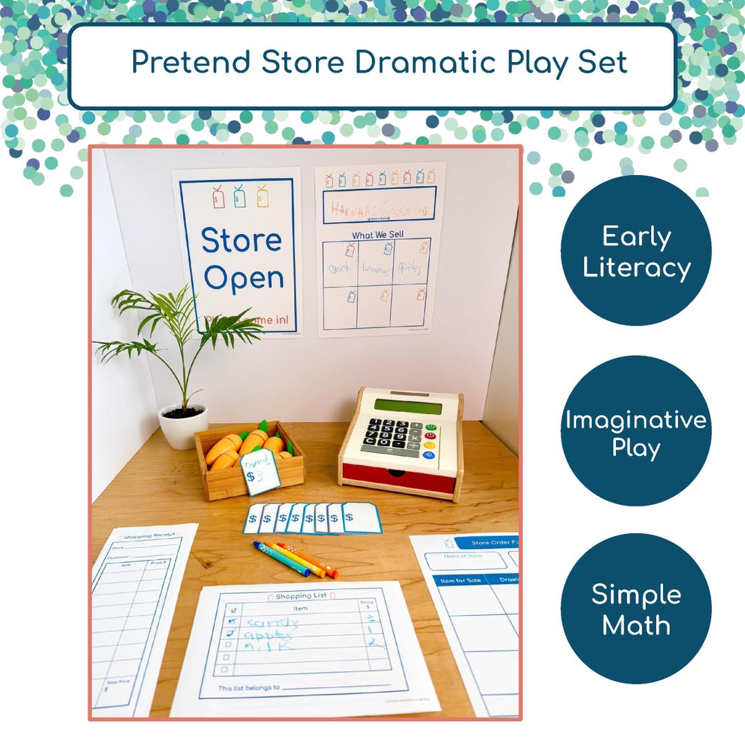 Pretend Store Dramatic Play Printables for Preschool Learning Centers ...