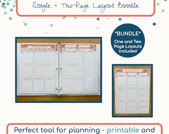 Preschool Activity Brainstorm Bundle – Single & Two Page Printables – Learning Center Planning Tools