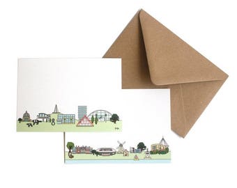 Milton Keynes Note Cards | MK Note Cards | Bletchley Park | Concrete Cows | Willen Lake | The Point | MK Landmarks | MK gift