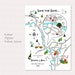 Printable Custom Map Wedding Invitation, Save the Date or Info Card Colour Accent Party ...