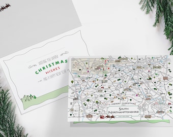 South Northamptonshire A5 Christmas Card | Northampton | Towcester | Banbury | Milton Keynes | Olney | Althorp | Brackley | Silverstone