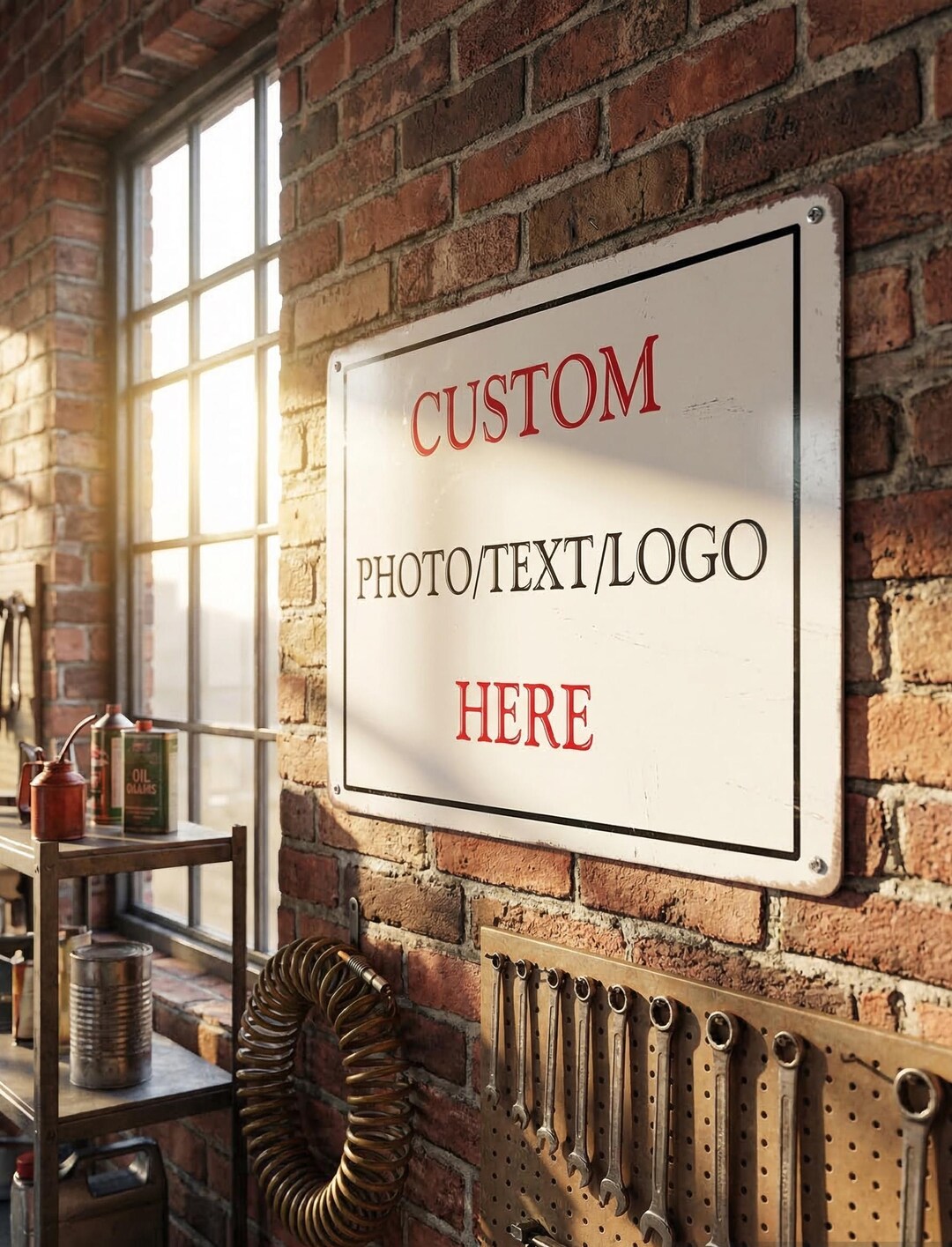 Custom Metal Sign 8x12, Personalized Photo Text Logo Plaque - Etsy