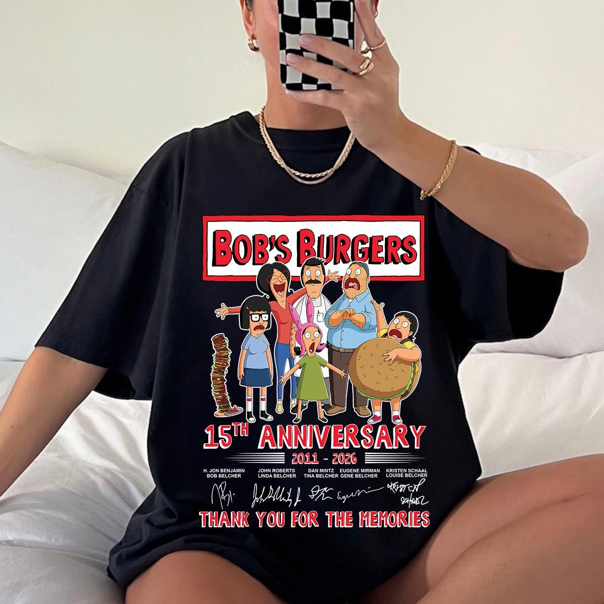 T-shirt Bob's Burgers Tina 'UHHHHH' - Taille M - Coton/polyester - Occasion Très Bon état