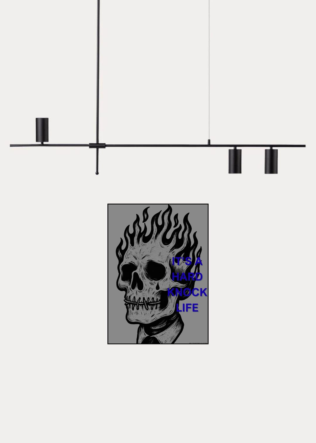 It’s a Hard Knock Life Skull Art Print | Dark Gothic Wall | Skull ...