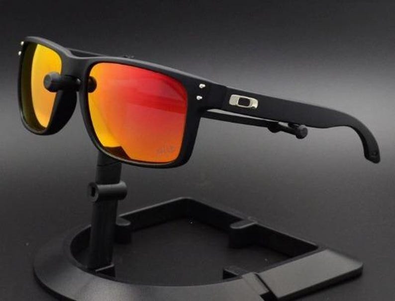 New Oakley Holbrook Polarized Sunglasses - Unisex UV400 Square Frame All Colors Available Black + Red