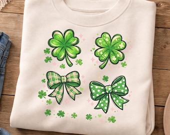 Trébol coqueto PNG, clipart del Día de San Patricio (descarga digital)