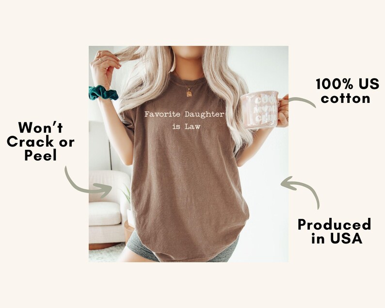 Comfort Colors shirt features guide: 100% US cotton, long-lasting print.