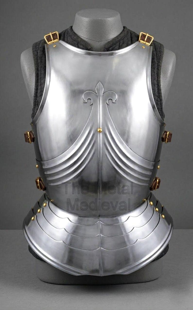 Medieval Polished Steel Cuirass Armor – Gothic Warrior Chest Plate ...